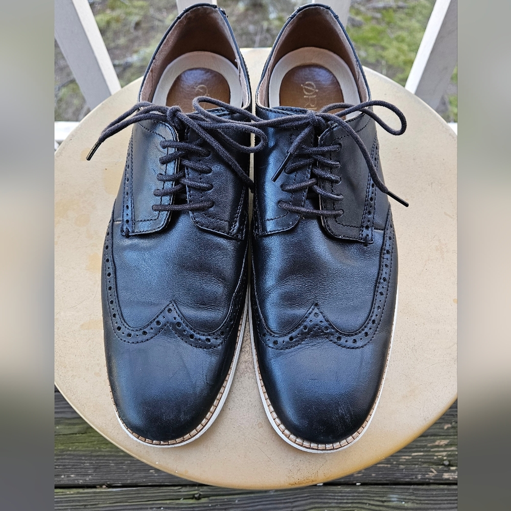 Cole Haan Zero Grand Black Leather Men's Oxfords
